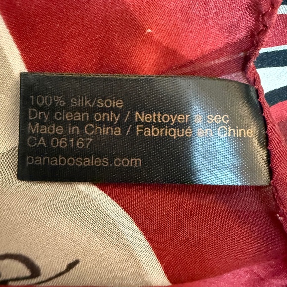 Bill Helin Indigenous Art Silk Scarf – Red & Black – 19” x 56” - Picture 9 of 10